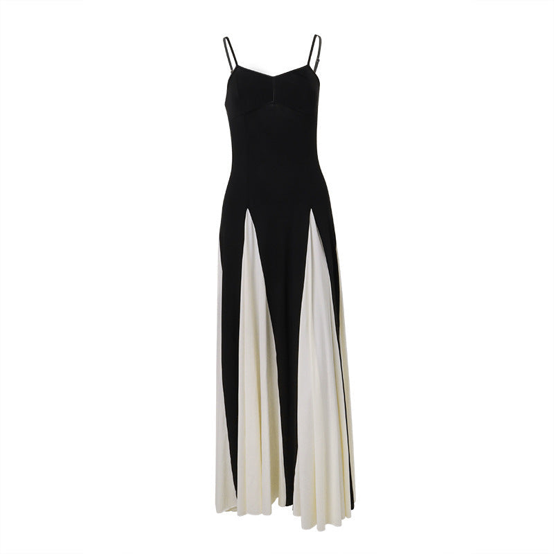 Robe Femme Contrastée - Style Épuré et Chic