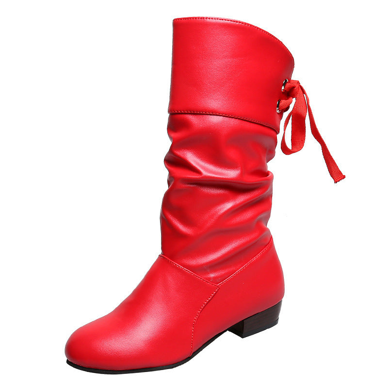 Bottes Mi Mollet à Talon Bas