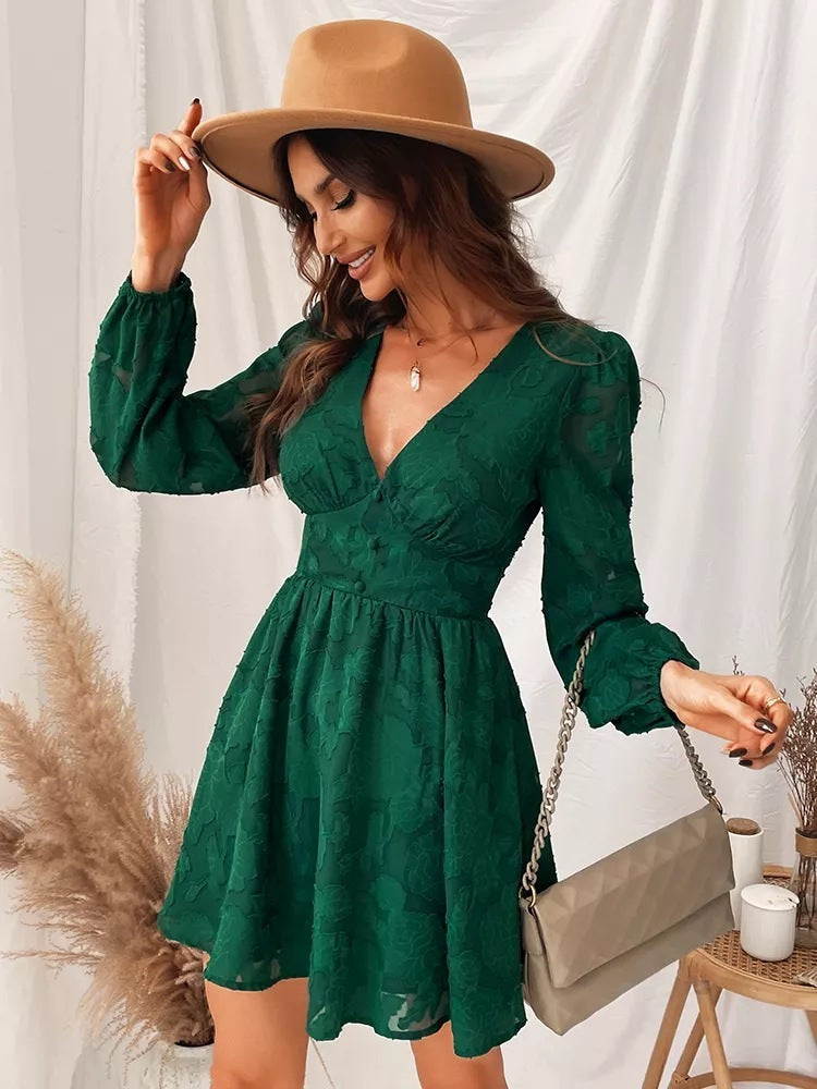 Robe Femme A-Ligne à Motif Floral