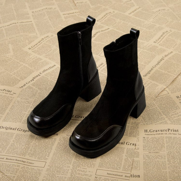 Bottes à semelle épaisse