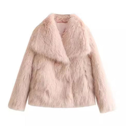 Manteau en Peluche d'Hiver