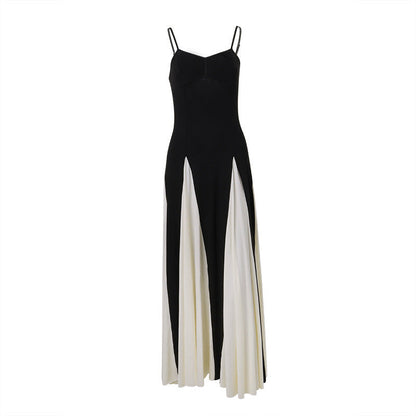Robe Femme Contrastée - Style Épuré et Chic