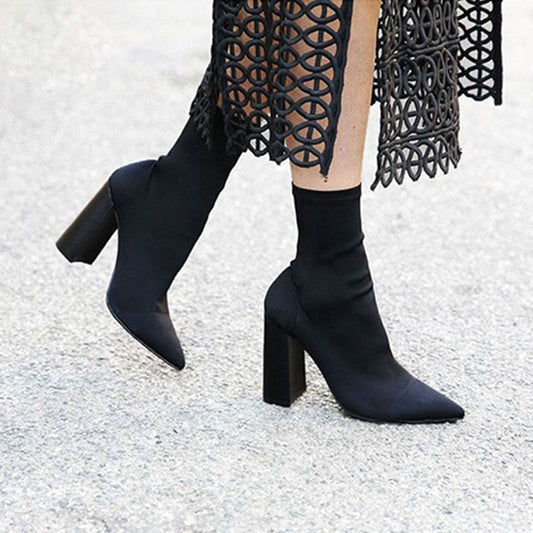 Bottes Nadia en laine stretch