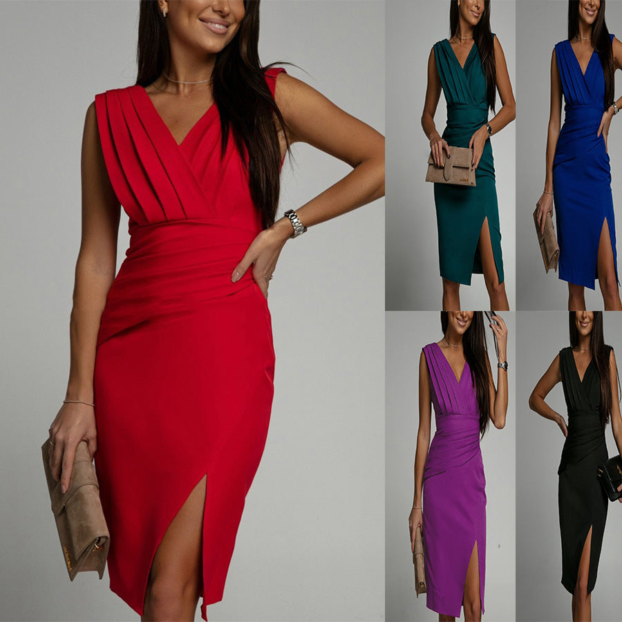 Robe d'été à décolleté en V
