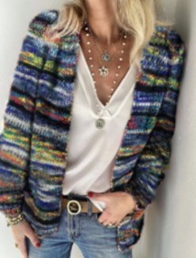 Cardigan en Tricot Léger de Style Européen