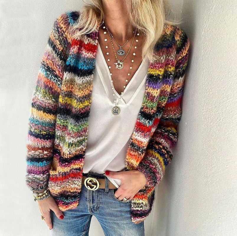 Cardigan en Tricot Léger de Style Européen