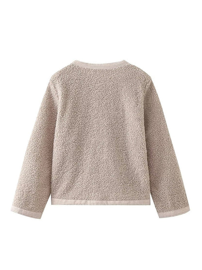 VIRONA | Cardigan Court en Maille Tricotée - Élégance et Confort