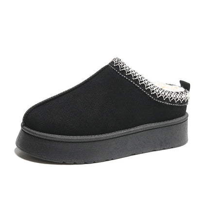 chaussures en coton à semelle épaisse