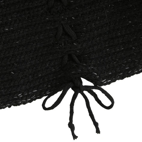 Le pull cardigan à col avec manches chauve-souris.
