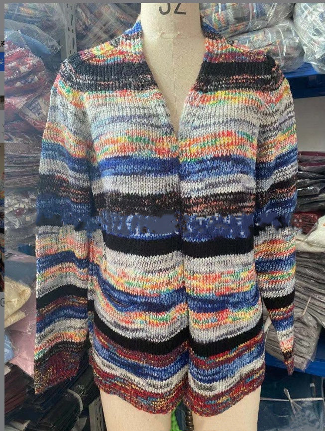 Cardigan en Tricot Léger de Style Européen