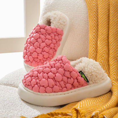 Chaussons Chauffants Bulle, Non-Slip pour Couples