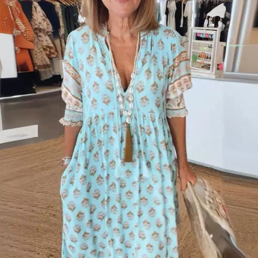 Robe Élégante à Imprimé Chic