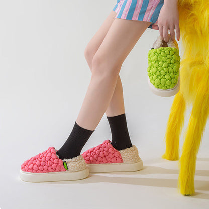 Chaussons Chauffants Bulle, Non-Slip pour Couples