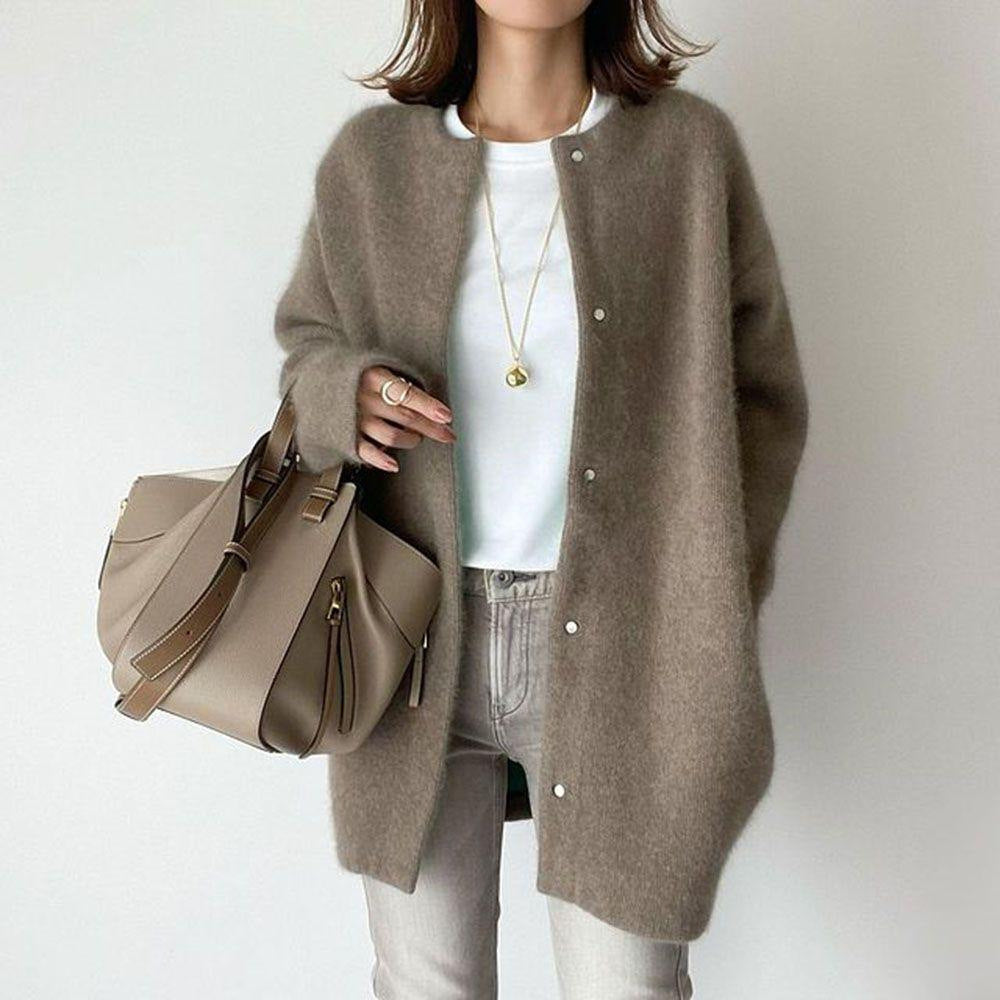 LUMERA | Cardigan à Col Rond Boutonné