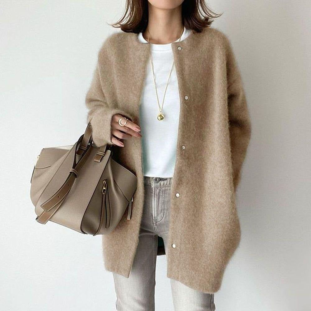 LUMERA | Cardigan à Col Rond Boutonné