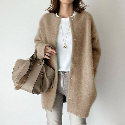 LUMERA | Cardigan à Col Rond Boutonné