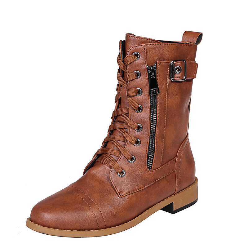 Bottes Moyennes à Talon Bas pour Femme