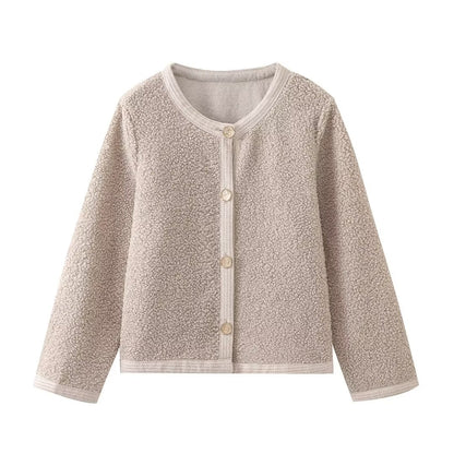 VIRONA | Cardigan Court en Maille Tricotée - Élégance et Confort