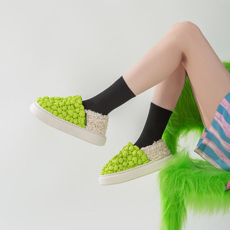 Chaussons Chauffants Bulle, Non-Slip pour Couples