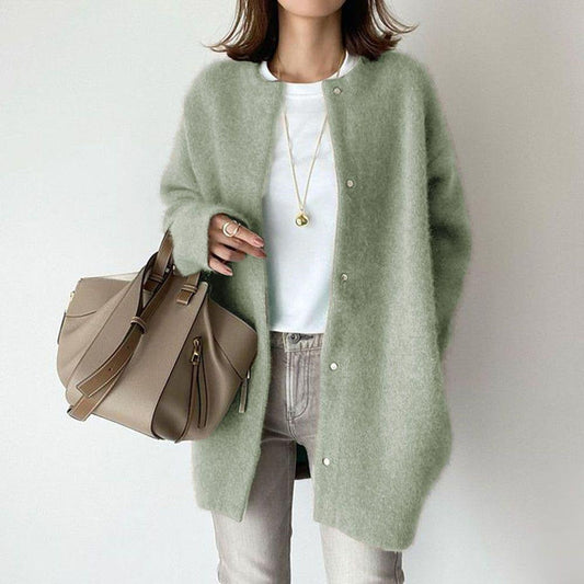 LUMERA | Cardigan à Col Rond Boutonné