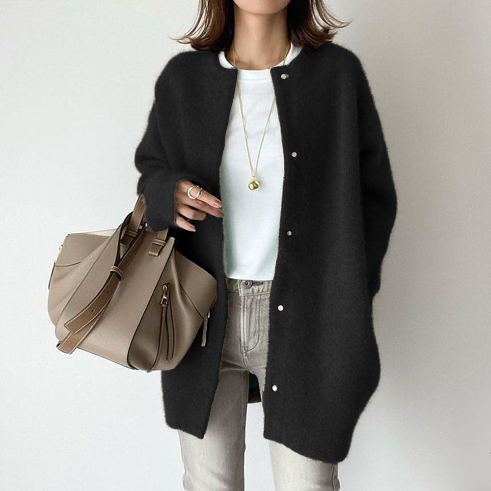 LUMERA | Cardigan à Col Rond Boutonné