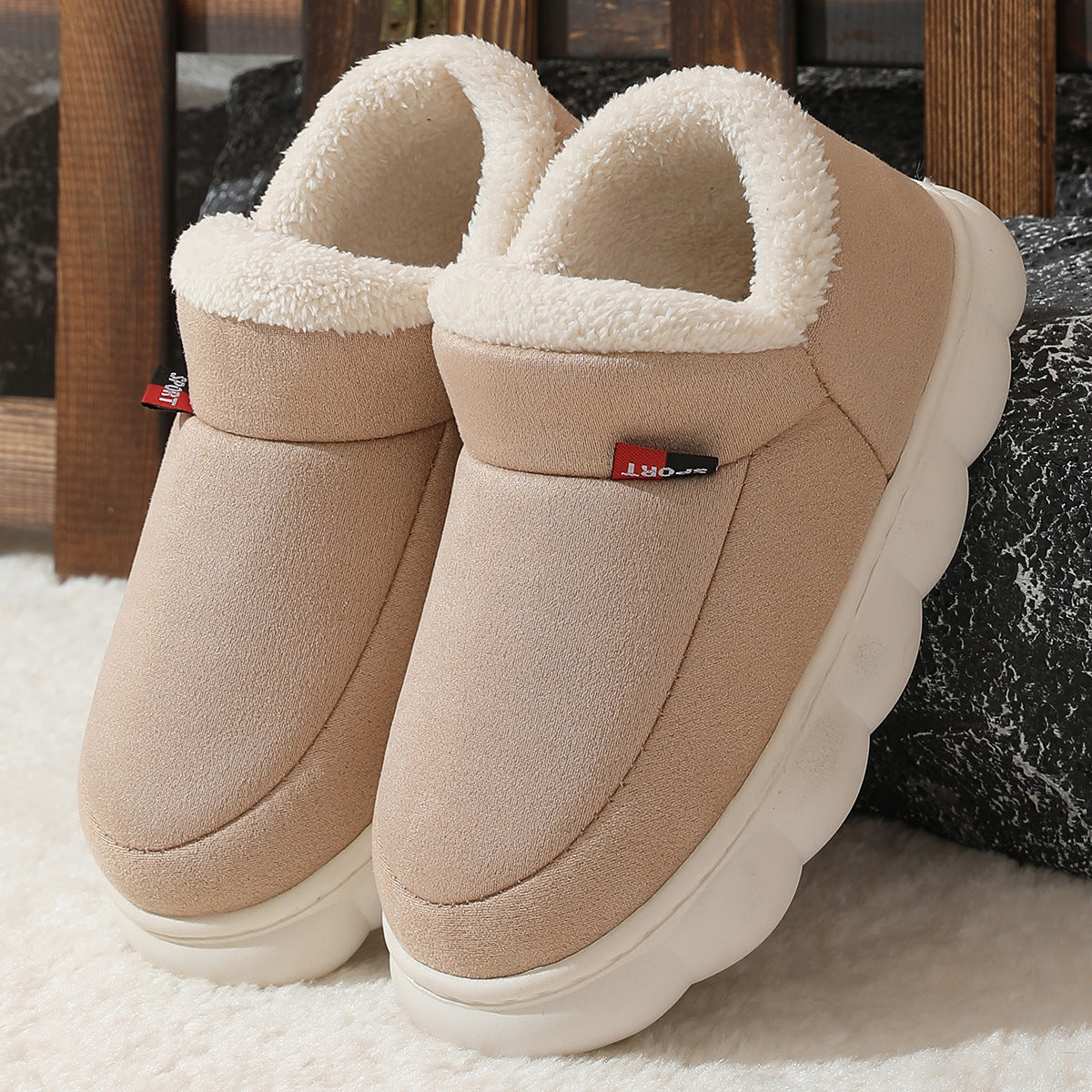 Chaussures en coton peluche d'hiver pour femmes