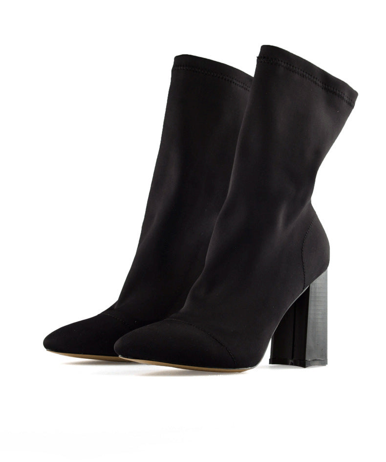 Bottes Nadia en laine stretch