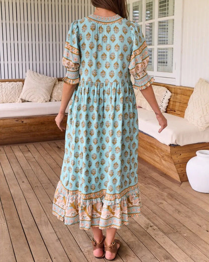 Robe Élégante à Imprimé Chic