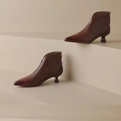 Bottes courtes à talon kitten