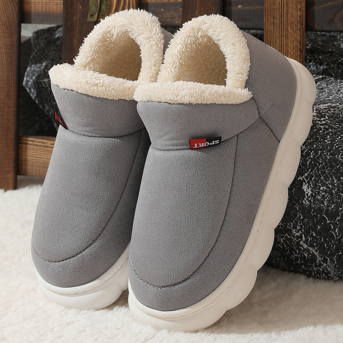 Chaussures en coton peluche d'hiver pour femmes