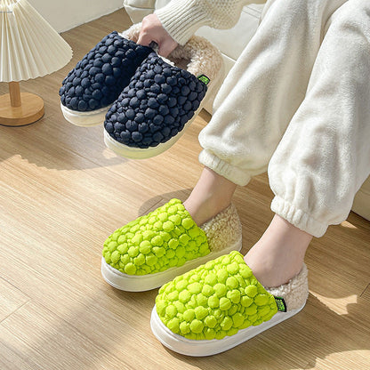 Chaussons Chauffants Bulle, Non-Slip pour Couples