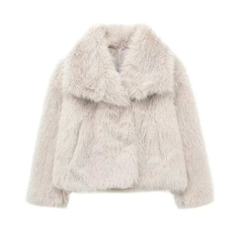 Manteau en Peluche d'Hiver