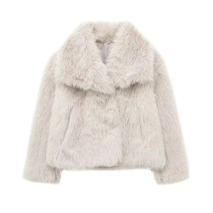 Manteau en Peluche d'Hiver