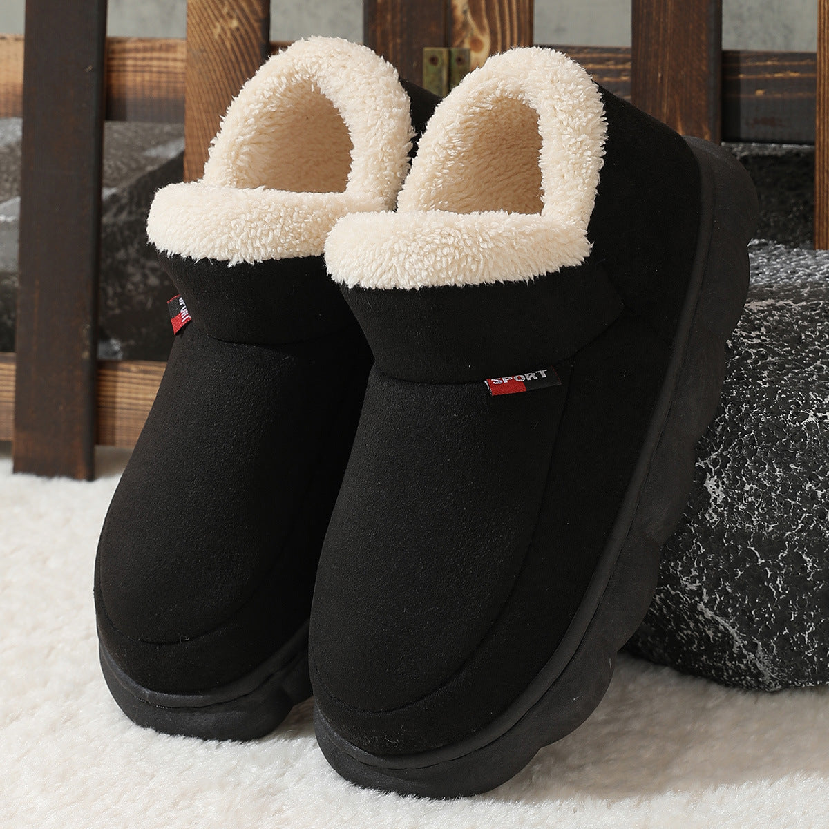 Chaussures en coton peluche d'hiver pour femmes