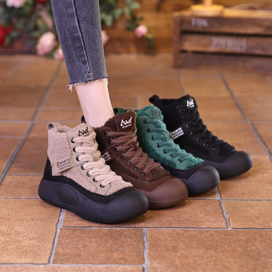Bottes d'Hiver pour Femme Doublées en Laine Polair