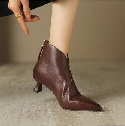 Bottes courtes à talon kitten